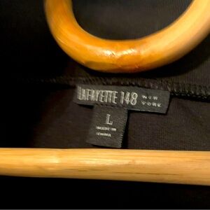 Lafayette 148 blouse in black size large
